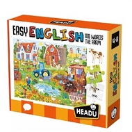 HEADU Easy English 100 Words - The Farm (Educational Puzzles) 4y to 8y+ HD20997