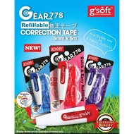 G'SOFT GEAR 778R REFILLABLE CORRECTION TAPE