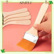 SIMPLESHOP Hair Painting Brush, Wood Handles Multifunctional Oil Paint Brush,  Practical Watercolor 