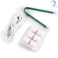 Portable Keyboard 6Keys Shortcut Keys Custom Keyboard USB PlugAndPlay Keyboard Keypad Mechanical Key