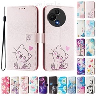 Casing For TCL 605 Case T517D Cute Painted Pattern Flip Phone Case for TCL 60 SE Case T517H TCL 60R 