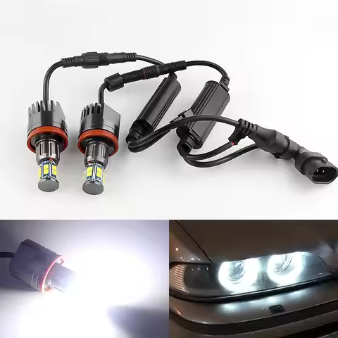 2Pcs LED Angel Eyes Lights Canbus for BMW E60 E61 E63 X5 E70 X6 E71 E90 E91 E92 E93 M3 E89 E82 E87 H