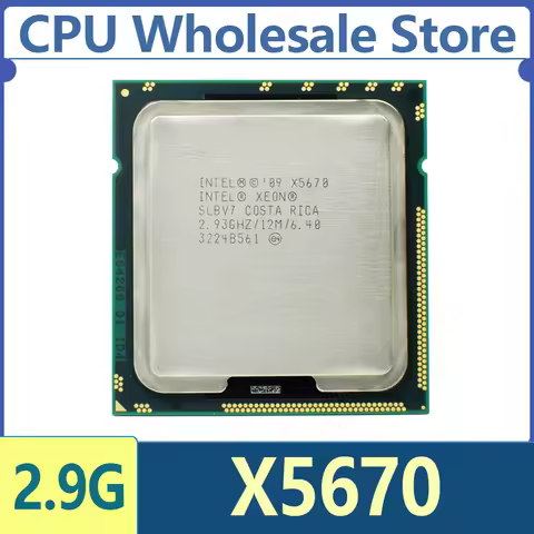 Intel Xeon X5670 2.933 GHz SLBV7 Six-Core Twelve-Thread CPU Processor 12M 95W LGA 1366