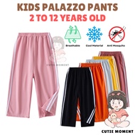 kids long pants palazzo pants girls wide leg pants seluar palazo budak perempuan seluar panjang