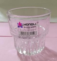 便宜出清 ISO9001認證 HONGLI泓麗 威士忌杯/浮雕透明玻璃杯/杯子/水杯/飲料杯/酒杯/漱口杯
