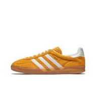 Adidas Originals GAZELLE INDOOR Casual Wear-Resistant Low-Top Sneakers, Women, Yellow & White