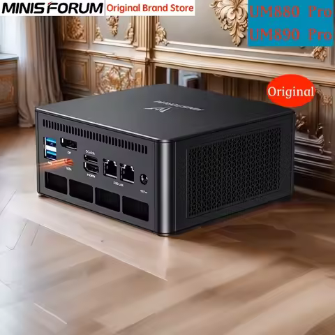 Original New MINISFORUM UM890/UM880 Pro Mini PC AMD AI R9 8945HS/8845HS DDR5 Dual WiFi6E Minisforum