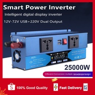 【 ️Universal Power inverter ️】25000W Converter Solar Inverter Car Inverter 12V to 220V Home Improvement Converter 12v to 220v With LED Intelligent Digital Display Transfo