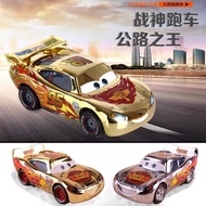 Car Story Lightning McQueen Plating Gold Alloy Car McQueen Silver Plating McQueen Racing Out of Prin