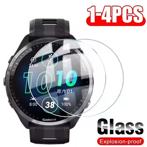1-4PCS Tempered Glass Film For Garmin Forerunner 165/165 MUSIC Screen Protector Film For Garmin Fore