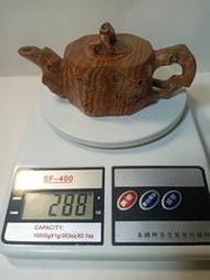 【收藏近30年】天然壽山石精雕茶壺擺件《木紋梅莊石壺》
