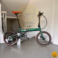 🪲 Fnhon Zephyr 18” 𝗟𝗶𝗴𝗵𝘁𝘄𝗲𝗶𝗴𝗵𝘁 14 Freebie 𝗠𝗥𝗧/𝗕𝘂𝘀-𝗳𝗿𝗶𝗲𝗻𝗱𝗹𝘆 Folding Foldable Bicycle Bike Dahon Green Retro Birdy 451