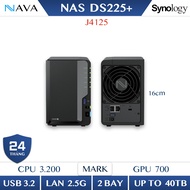 Synology DS225+ (2-Fly) DDR4 NVMe NAS, Small Home/Office Network Storage, Personal Data Storage