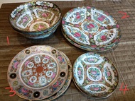 中國廣彩碟6隻及湯碗 2隻