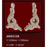 W6111LR / Onlay / PU ornament / Kerawang /craft decor/diy wainscoting / wall decor / hiasan kabinet