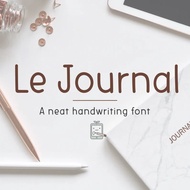 Le Journal Le, Handwritten Fonts, Study Fonts, Handwritten Fonts, OTF Fonts, Cute Fonts, Simple Font