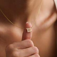 Gold Angel Number 11:11 Necklace, 18k Gold 1111 Angel Number Pendant, Lucky Number Necklace, Gift Fo