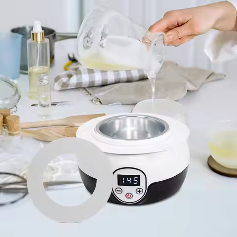12Sheets Disposable Universal Wax Warmer Collars Paper Rings Spill Prevention Waxing Heater Mats Wax