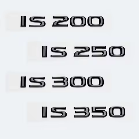 Letters Numbers IS200 IS250 IS300 IS350 IS500 IS200t IS300h Car Tail Modify Upgrade Trunk Emblem Sti
