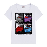 Japans Finest  Supra  R34  NSX  FD3S RX7 Graphic Printed Kids T-Shirt Summer Harajuku Casual Short S