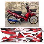 Striping STICKER BODY LIS SUPRA X 125 OLD THAILAND WAVE