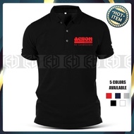 Baju Sulam Aircond Acson Cool T-Shirt Tshirt Cotton Polo T Shirt Uniform Kolar Pakaian Casual Fashio