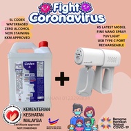 Nano k5 spray gun original sanitizer atomizer codex kkm approved zero alcohol ship out 24hour