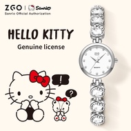 ZGO x Sanrio Hello Kitty Ladies' Quartz Waterproof Watch Diamond bracelet watch A gift for girlfrien