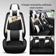 Perdana Axia Bezza Myvi Vivo V6 Vios 2011-2018 Hilux Inspira Half Leather Car Seat Cover 5-seater Universal Car Seat Cover Waterproof And Breathable All Seasons 4  8