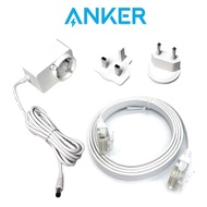 Anker Original CCTV Accessories Set – 12V 2A Low Voltage Connector & Ethernet Cable for Security Cam