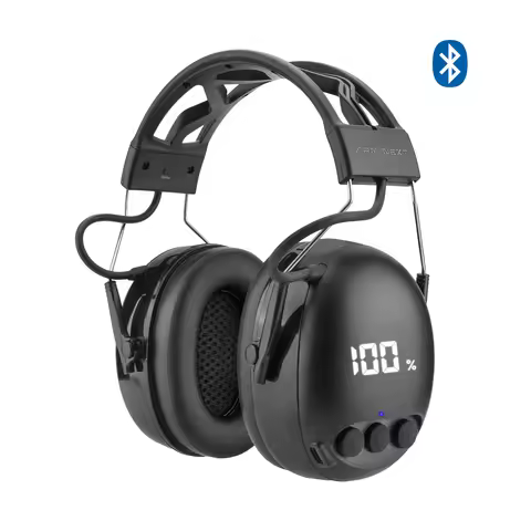 ARM NEXT Bluetooth 5.4 Hearing Protector – 29dB NRR, LED Battery Display, 2-in-1 Type-C, Voice Assis
