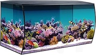 Fluval Flex 32.5 Marine Salt Water Aquarium Kit - Fish Tank for Fish, Coral &amp; More - Comes with LED Lights, Filtration System &amp; More - 32.5" x 15.75" x 15.35" - 123 L, 32.5 Gal. - Black