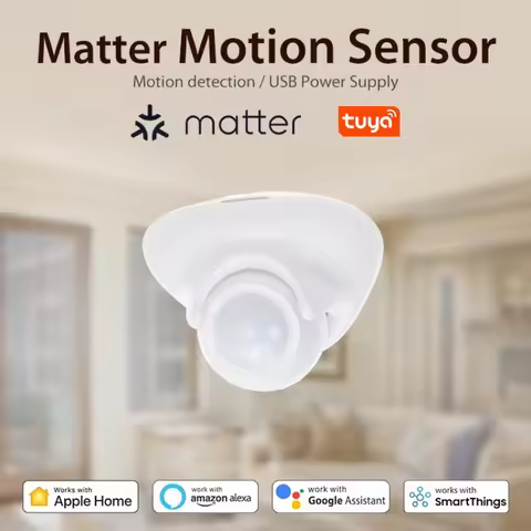 Tuya Matter Thread Human Presence Motion Sensor Infrared Human Detector Motion Detector Tuya Hub Sma
