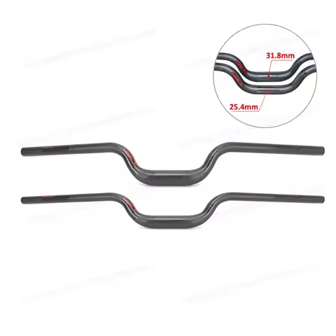 Race Face Next Mountain/Folded Bike 3K Matte Full Carbon Fibre U Shape Bike Handlebar Bright Logo Cl