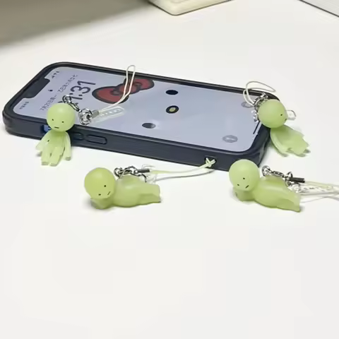 Sonny Angel SMISKI Strap Accessories Blind Box Glow in The Dark Twist Ball Pendants Collectible Keyc