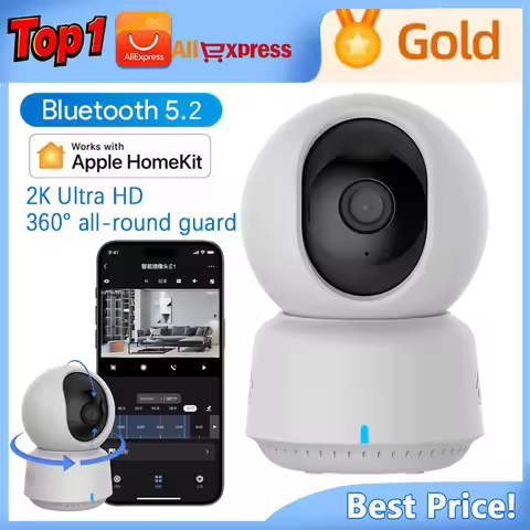 Aqara Smart Camera E1 2K 3MP Security Camera Bluetooth 5.2 360 Camera Human Detection Night Vision B