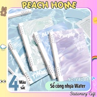 XO WATER 3D Plastic Notebook Cover Replaceable Paper Size A5 B5 DIY Notebook / Spring Binder Refill 