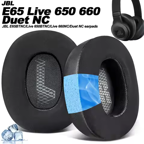 Earphone pads For JBL E65BTNC/Live 650BTNC/Live /Live 660NC/Duet NC replacement Earpads Earmuffs Sof