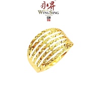 Wing Sing Cincin Tujuh 7 Layer KLCC Bajet Tulen Emas 916/ 916 Gold Seven 7 Line Budget Ring