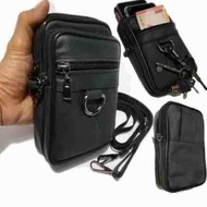 tas hp pria kulit asli, tas selempang hp kulit
