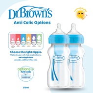 Dr. Brown Buds Options+ 270ml Anti-Colic Milk Bottle – Comfortable Baby, Sleep Well