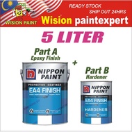 5 LITER EA4 💥OFFER💥 Nippon Paint Floor Paint Protective Coating EA4 Finish 5 Liter - Epoxy 5L