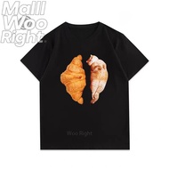 Here It Is New Products Oversized T-Shirt Orange Cat summer 1 cotton S-3XL 721