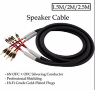 ［實體商店］HiFi Grade 6N OFC + OFC Silvering Speaker Cable, 喇叭線