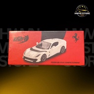 BBR MODELS Ferrari 812 Competizione Bianco Avus (BBRFER64010-BOX)