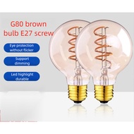 [110V/220V Optional] G40 G45 G80 G95 Bulb E14 E27 Screw Edison Soft Filament LED Bulb