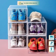 Shoe box 3869 with transparent lid, high quality large size smart assembled shoe box - size: 35x26.5