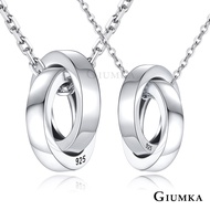 GIUMKA 925 Sterling Silver Couple Necklace Depending on Together Single Price MNS08127