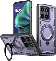 Built-inkickstand từ xoay vòng chủ Ốp nhựa PC pha tạp cứng nhựa TPU mềm chống sốc vỏ điện thoại cho