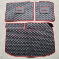 Perodua Myvi 2012-2017 Rear 6D Pu Leather Rear Boot Cargo Accessories Automotive